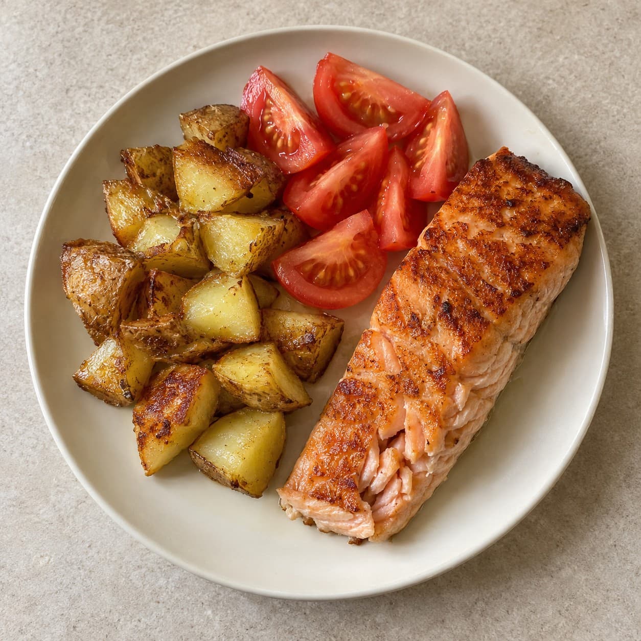 Salmon, Potatoes & Greens